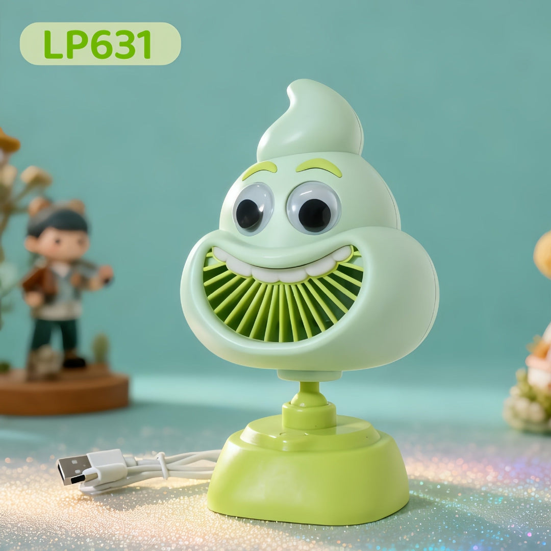 Ladies Portable Mini Hand Fan with Playful Animal Design Kalsten