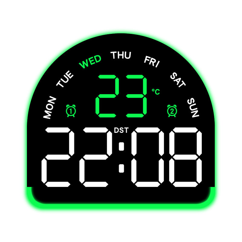 Digital alarm clock with temperature and day of the week display Kalsten