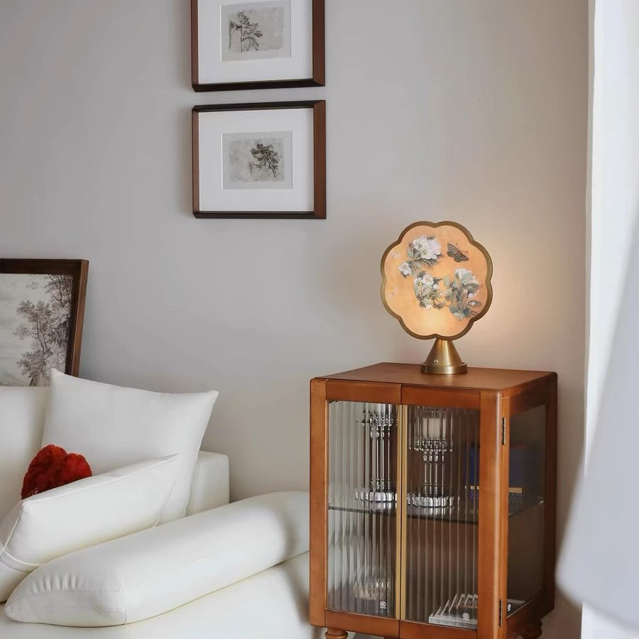 Artistic Embroidered Table Lamp