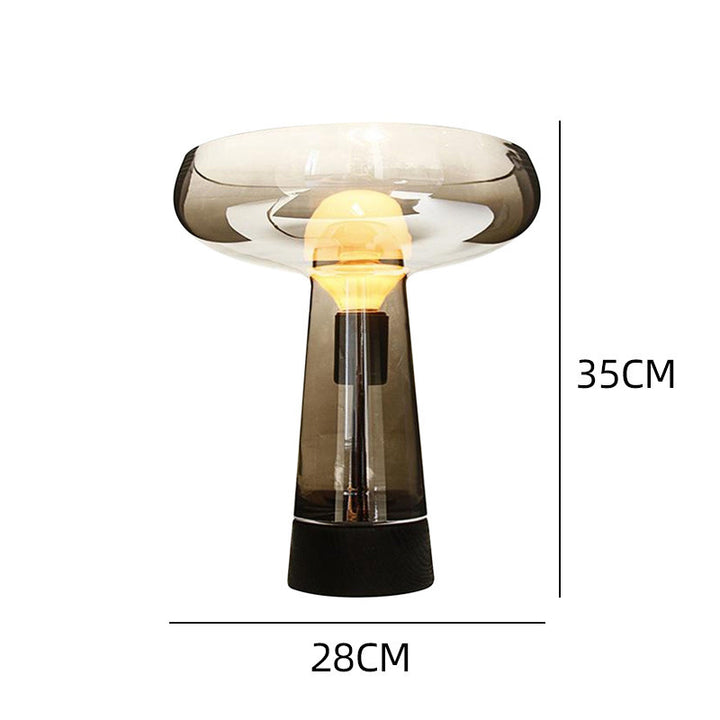Elegant Transparent Glass Table Lamp