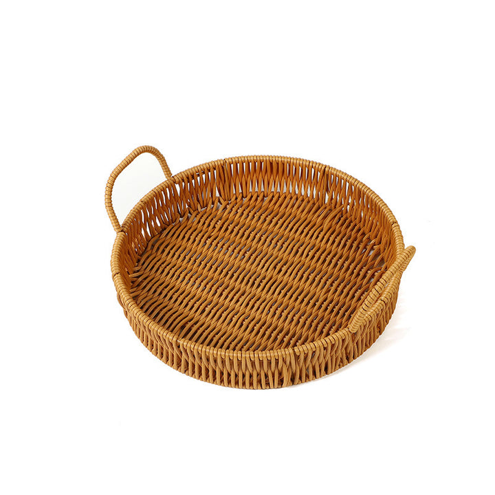 Round Woven Serving Tray Kalsten