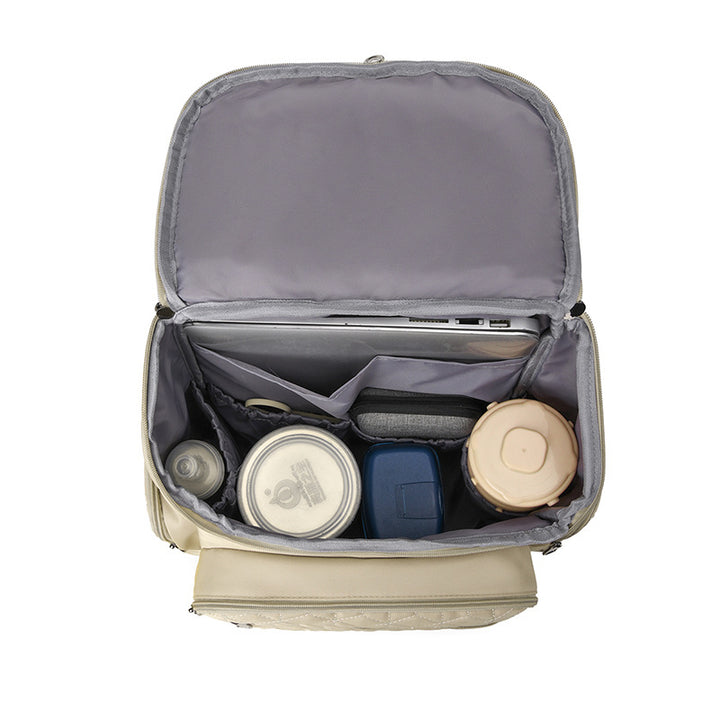 Quilted Multi-Compartment Travel Backpack Kalsten