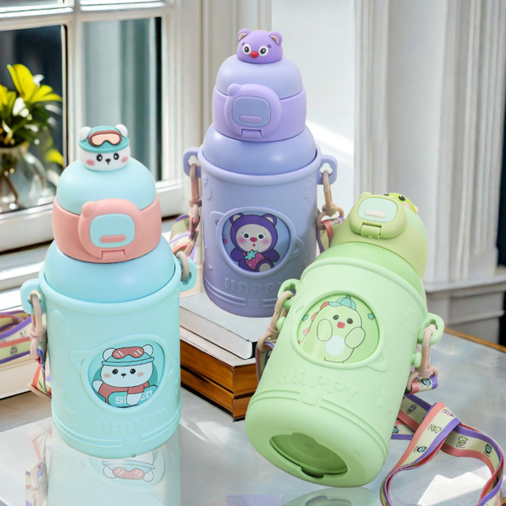 Women Insulated Drinking Bottle with Playful Penguin Design Kalsten