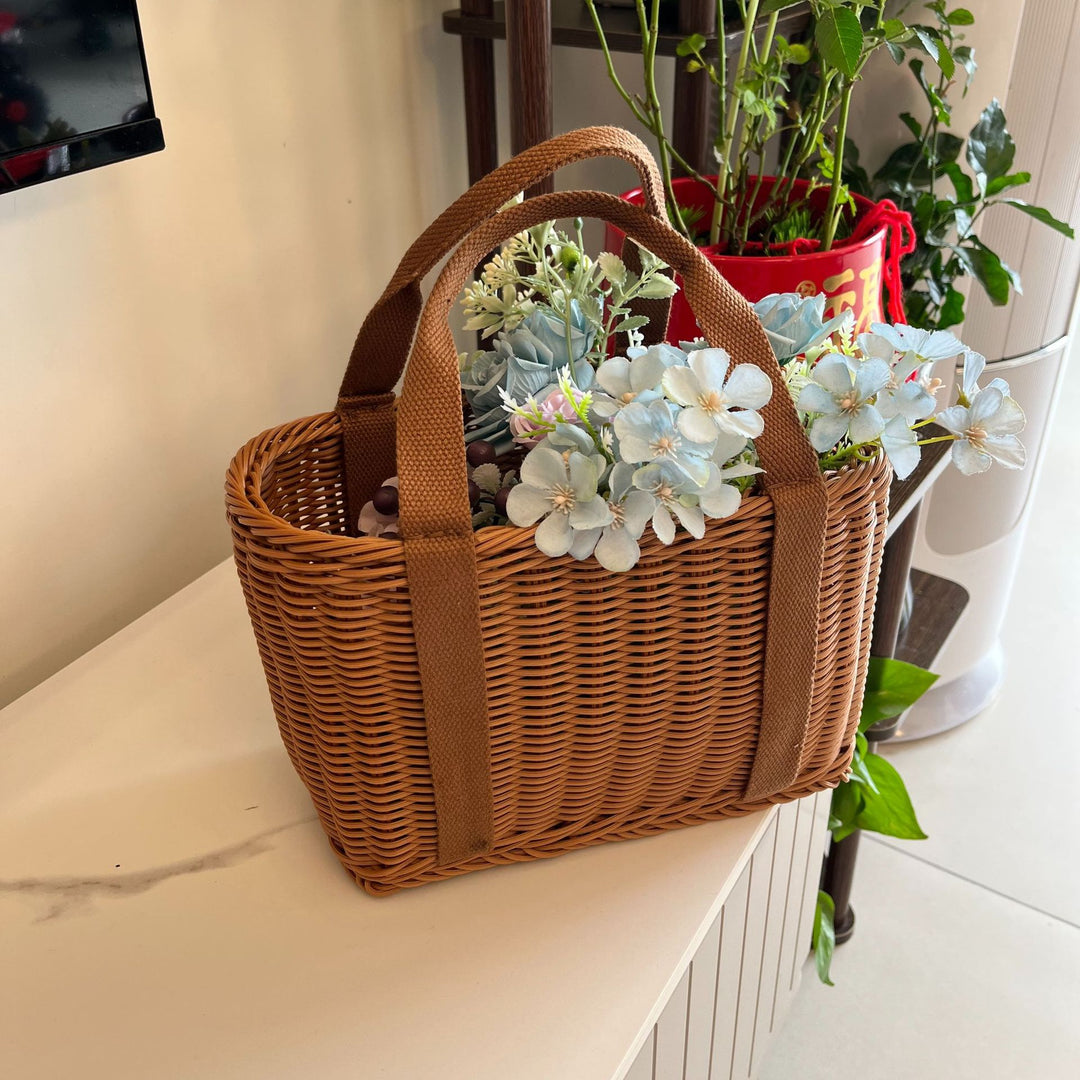 Women Handmade Storage Basket Made of Natural Material Kalsten