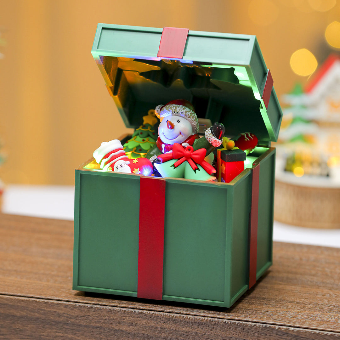 LED Light-Up Santa Gift Box Decoration Kalsten