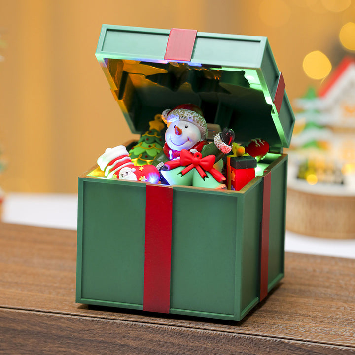 LED Light-Up Santa Gift Box Decoration Kalsten