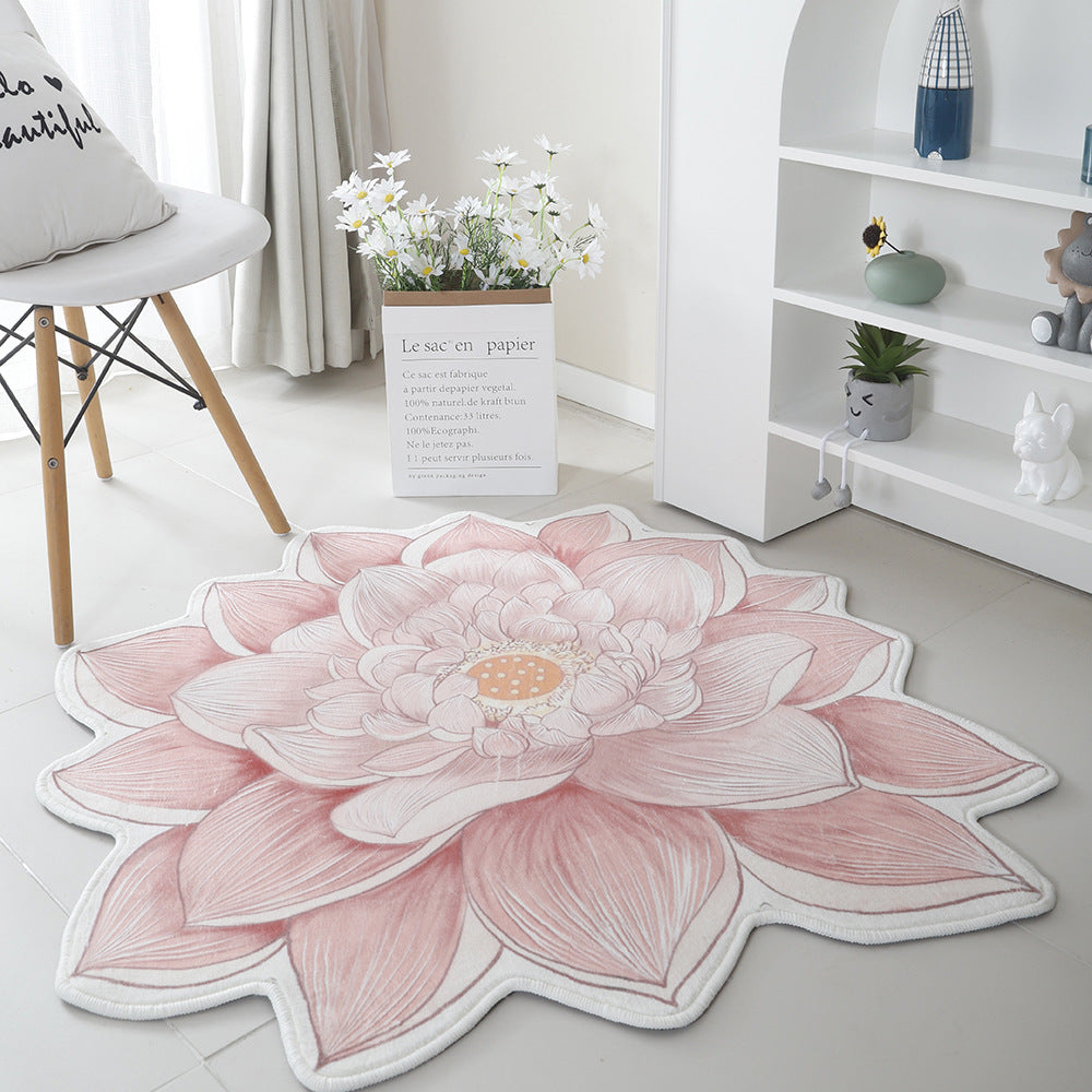 Floral Print Round Area Rug Kalsten