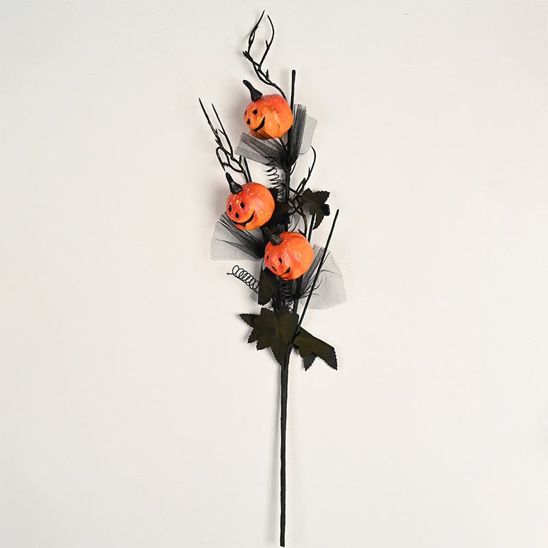 Creepy Halloween decoration with eyes and glitter