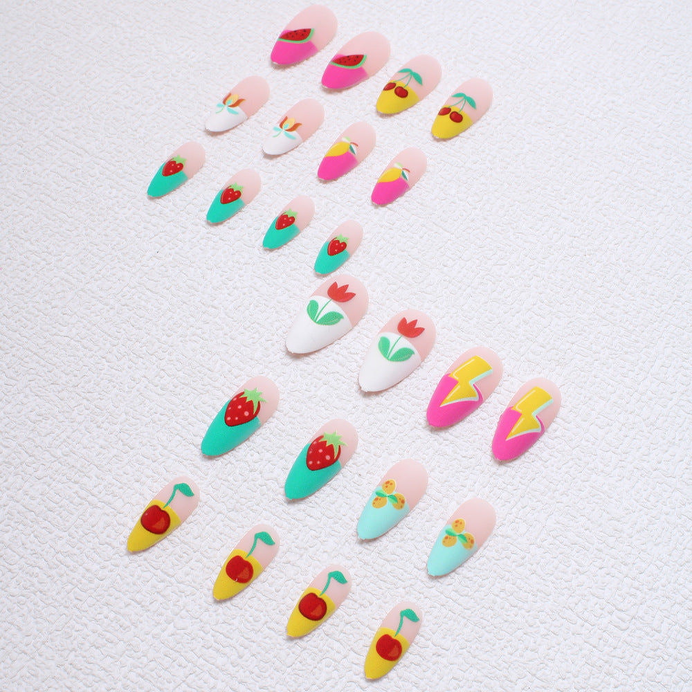 Artistic Fruit-Themed Press-On Nails Kalsten