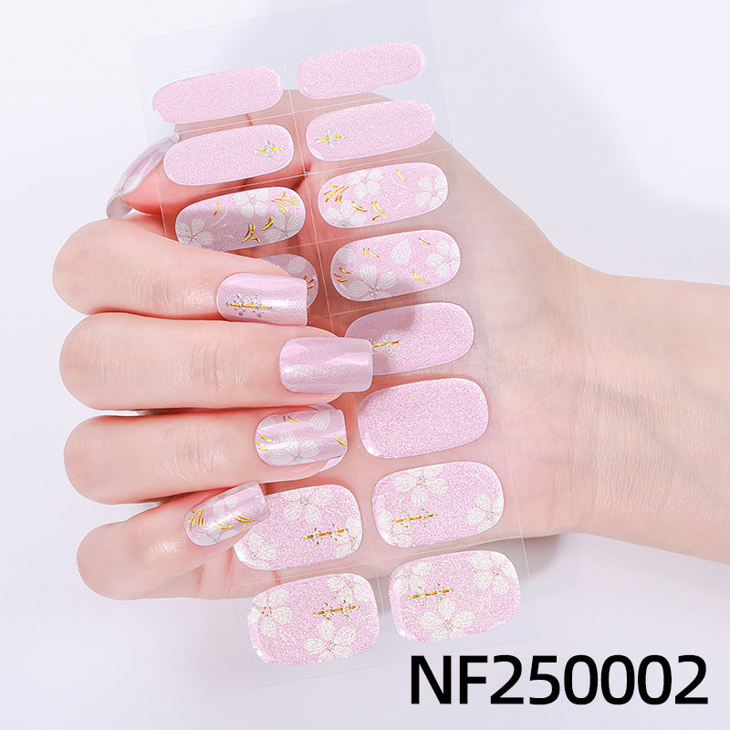 Elegant Floral Gel Nail Wraps