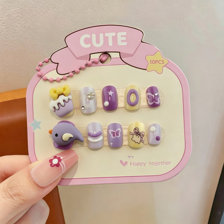Creative artificial nails with 3D designs Kalsten