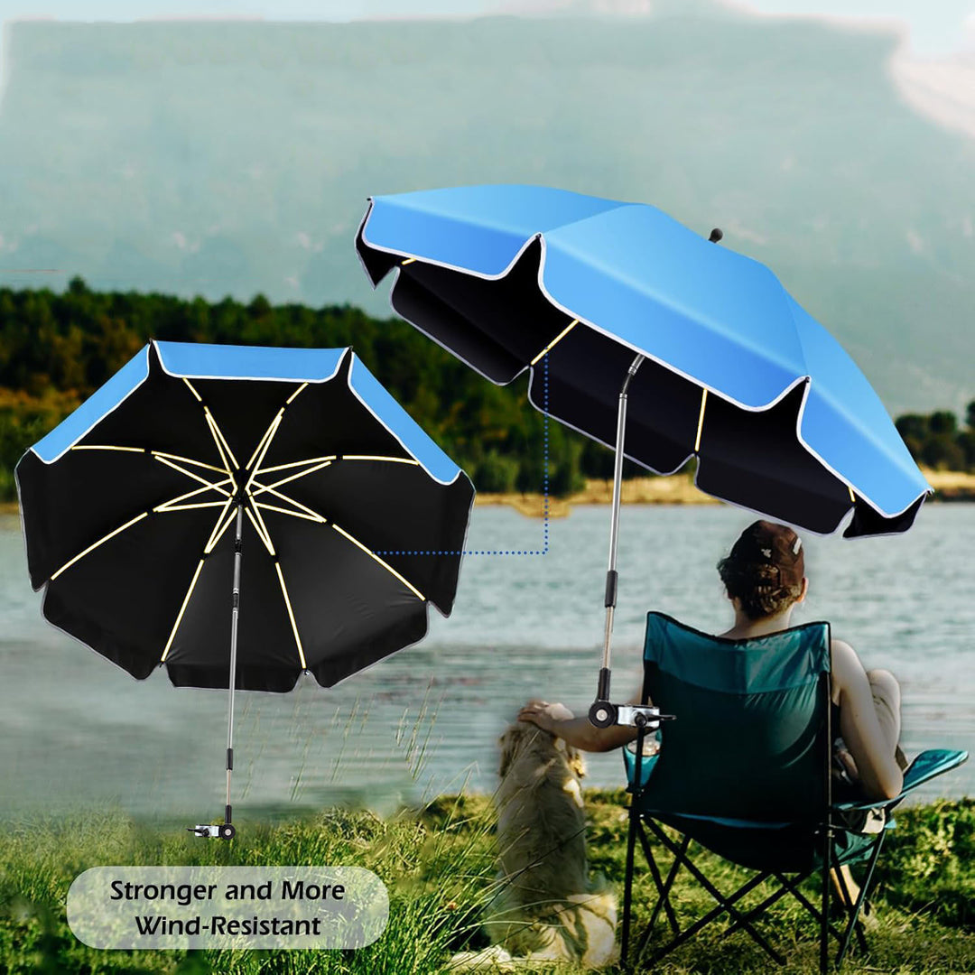 Women’s sturdy beach sunshade umbrella with adjustable mounting system Kalsten