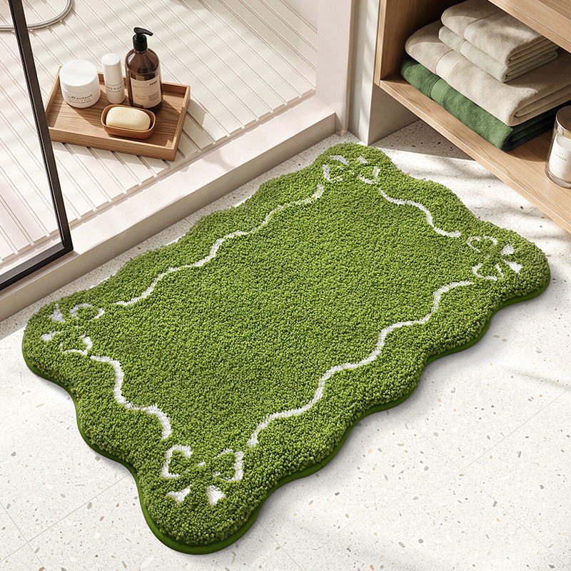 Decorative Scalloped Bath Mat Kalsten