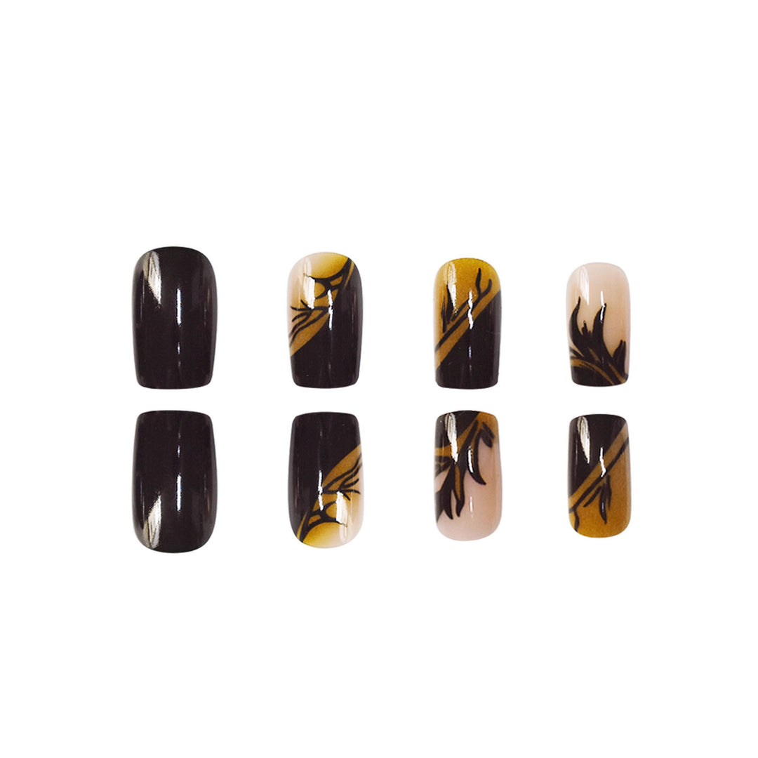 Decorative Glittery Star-Accented Press-On Nail Set Kalsten