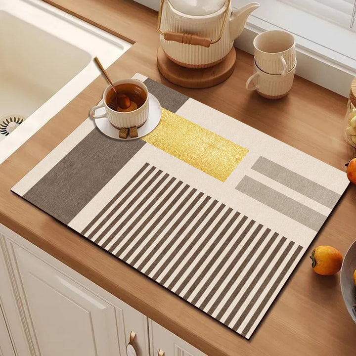 Playful Textured Kitchen Mat Kalsten