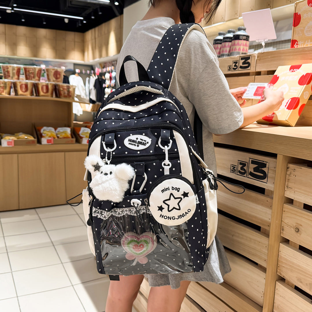 Charming Polka Dot Backpack Kalsten