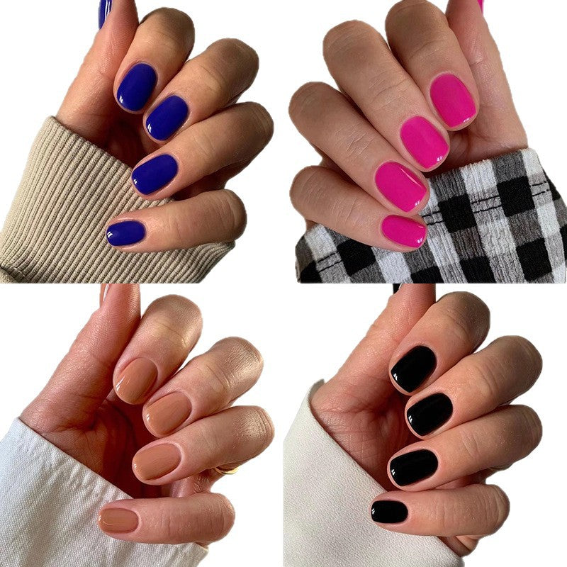Elegant artificial nails with gold trim Kalsten