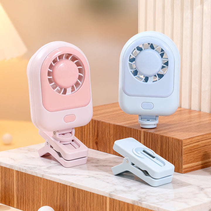 Ladies Multifunctional Clip Fan with Adjustable Tilt Angle Kalsten