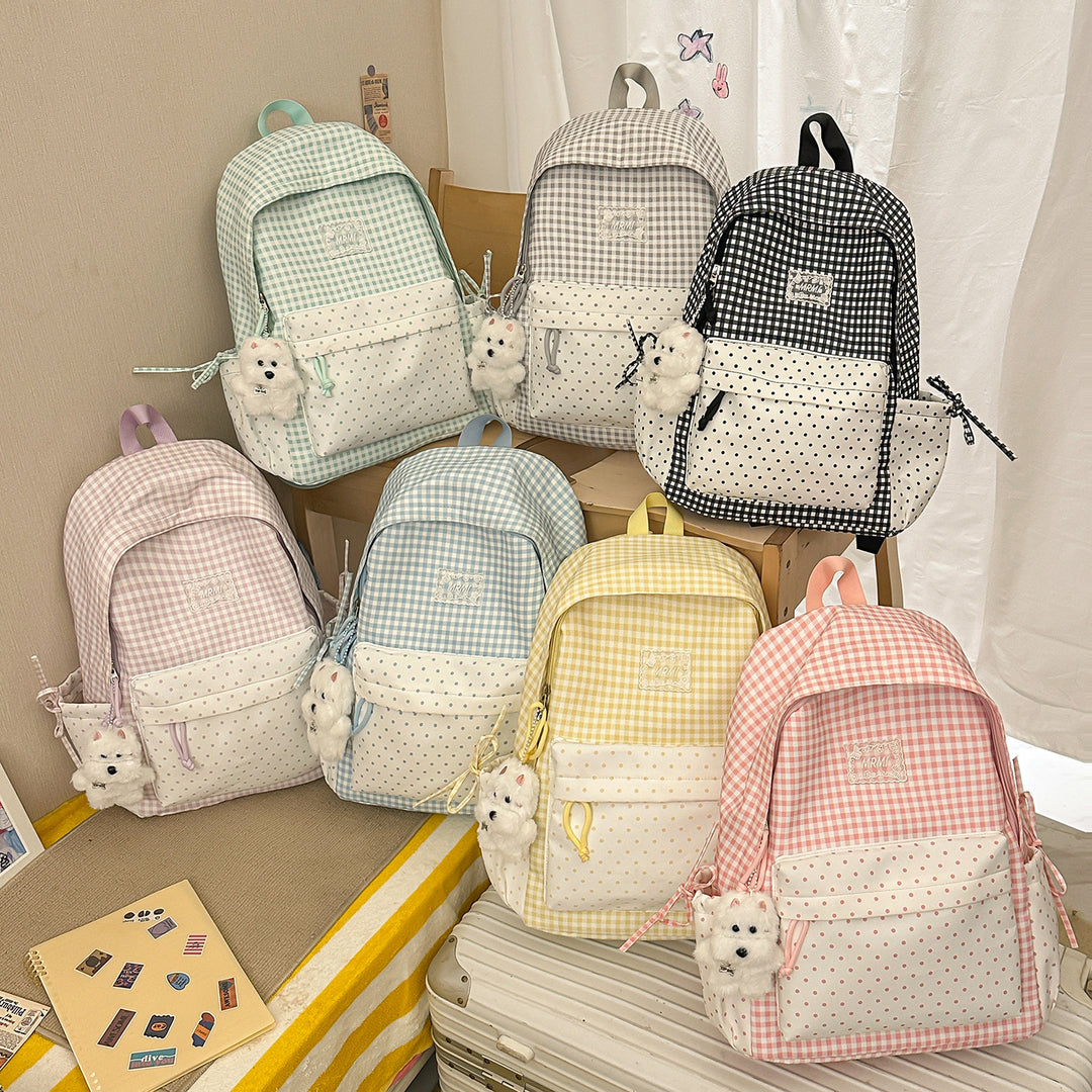 Chic Plaid Backpack Kalsten