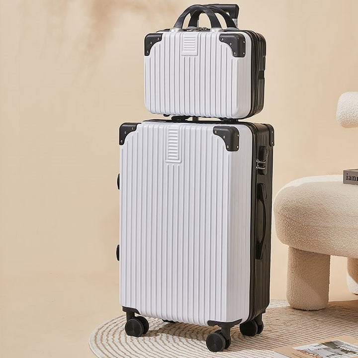 Hard-shell suitcase with double safety lock and flexible interior Kalsten