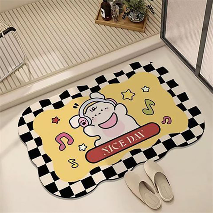 Decorative Cartoon-Themed Bath Mat Kalsten