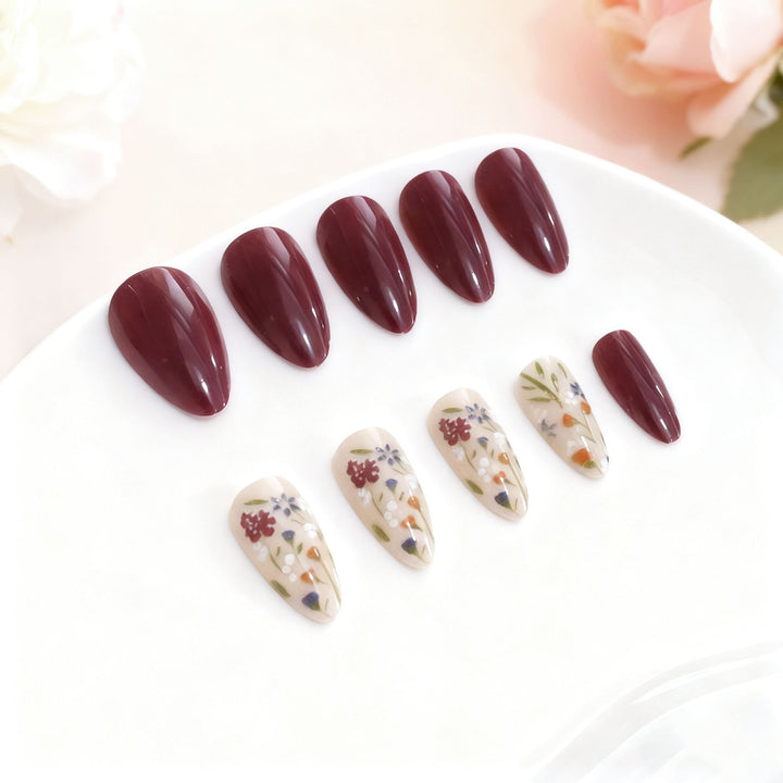Floral-Inspired Nail Art Enhancements Kalsten