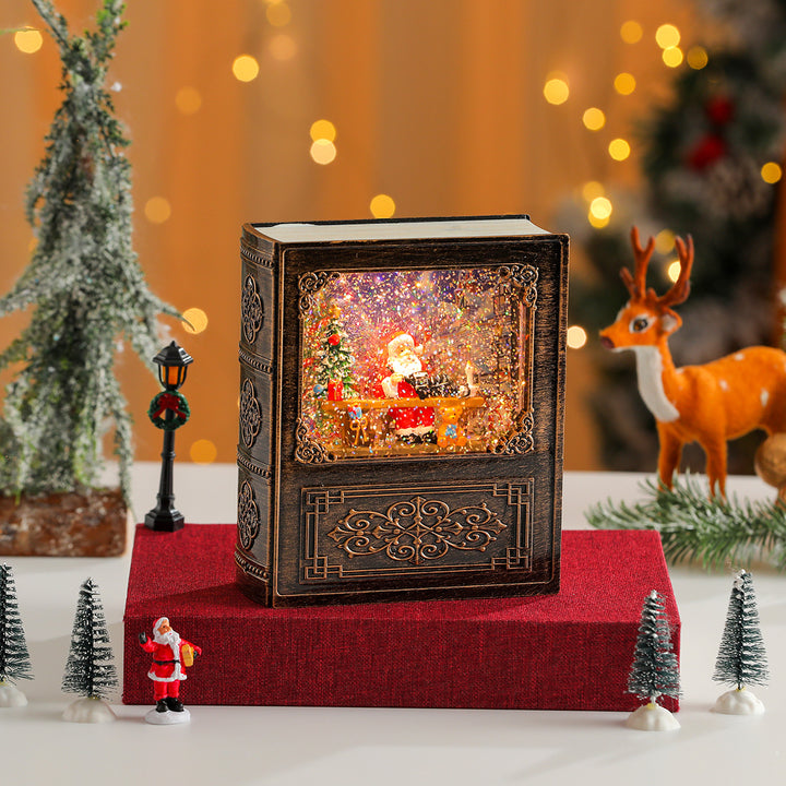 Musical Snow Globe Book Decoration Kalsten