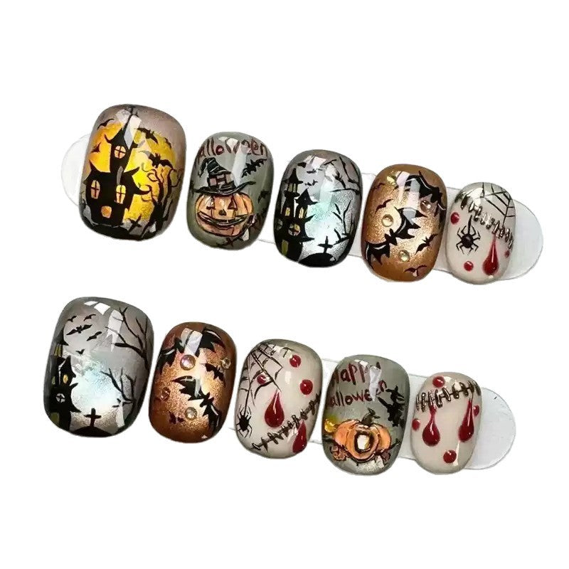Artificial nails in Halloween design Kalsten