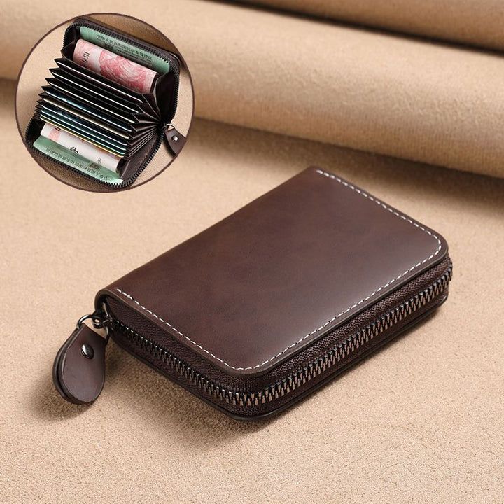 Premium Zippered Multi-Card Wallet