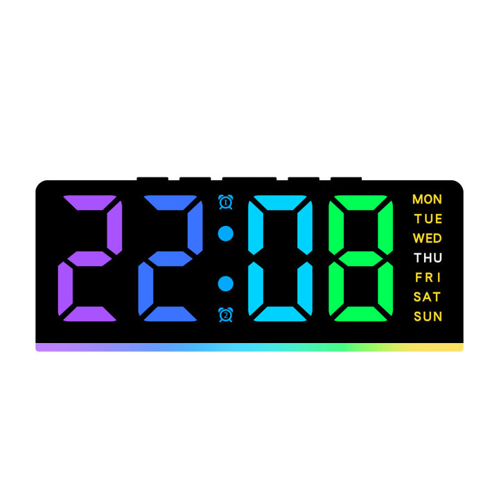 Digital radio alarm clock with color changing display Kalsten