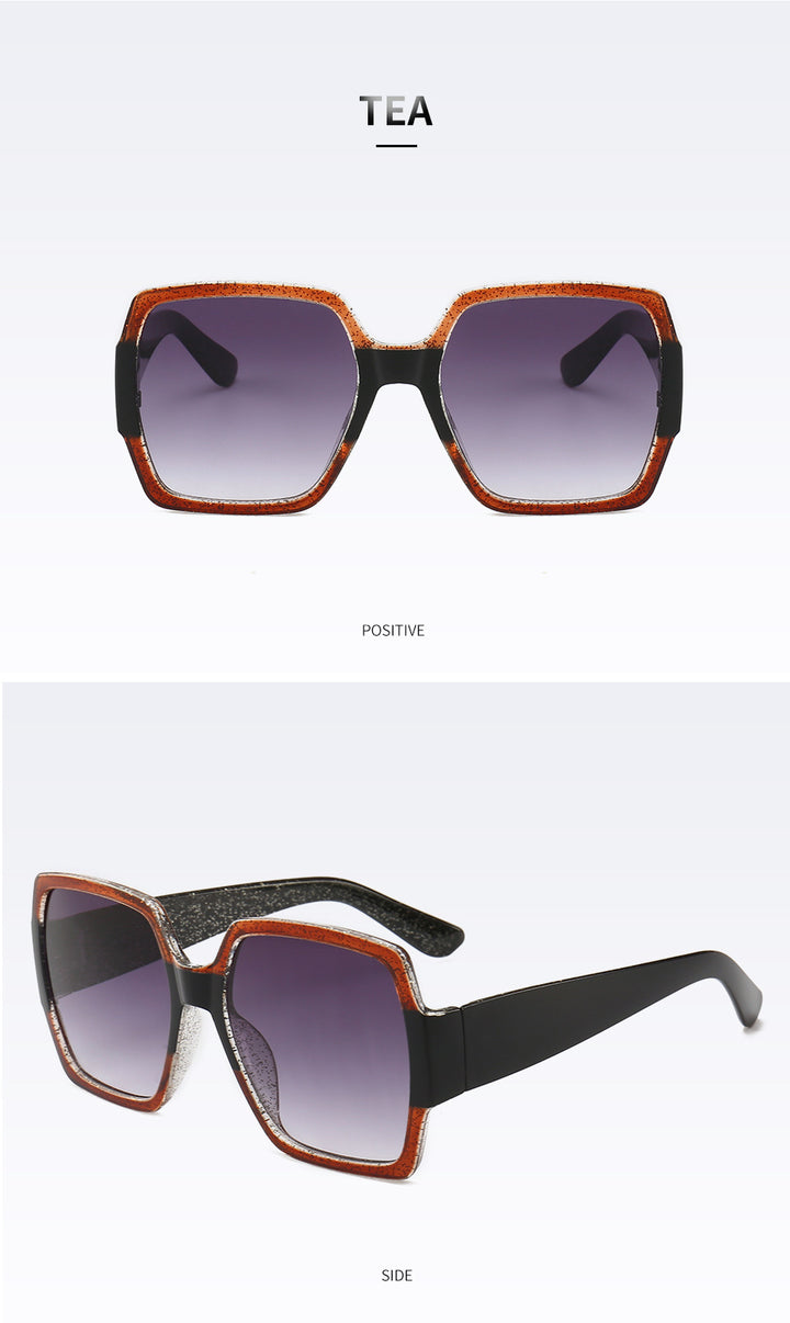 Sparkling Geometric Frame Sunglasses Kalsten