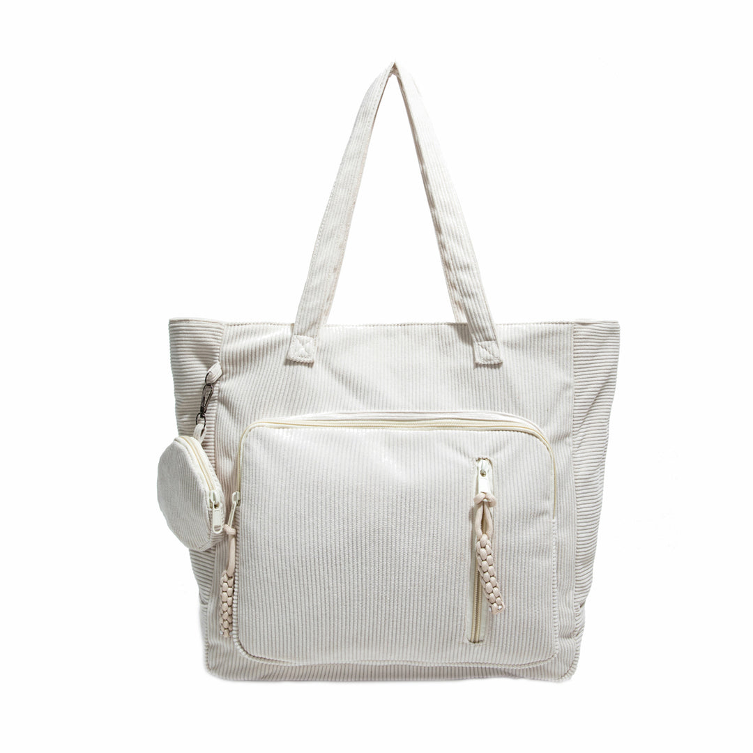 WoSpacious Multi-Pocket Canvas Tote Bag Kalsten