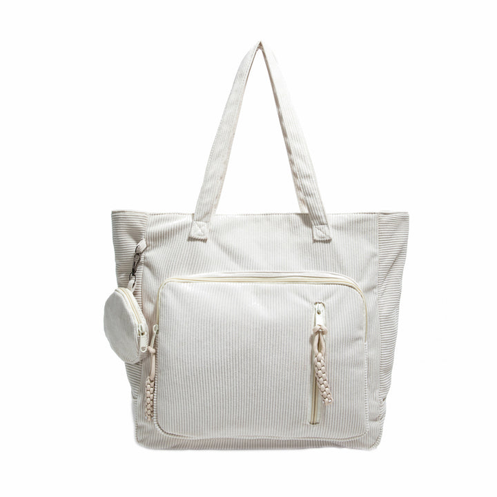 WoSpacious Multi-Pocket Canvas Tote Bag Kalsten