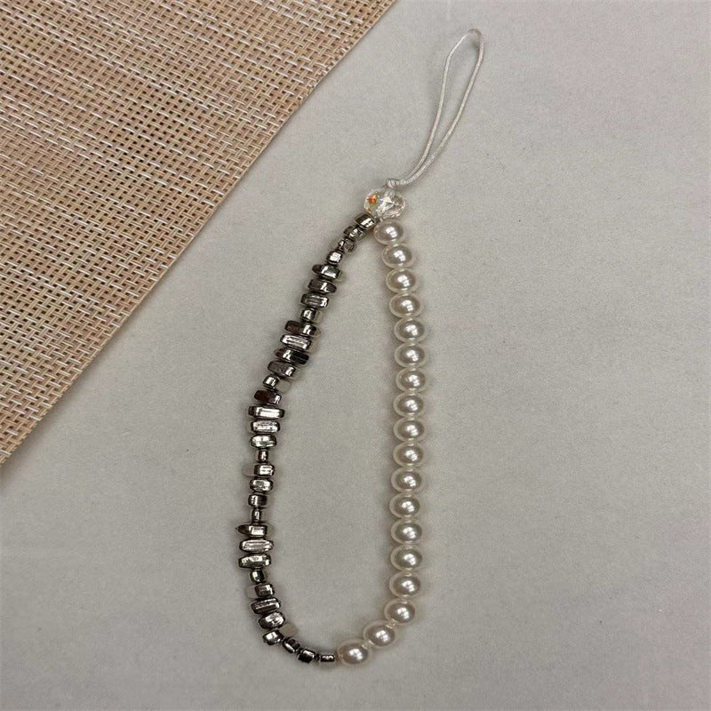 Elegant Pearl and Metallic Bead Eyewear Chain Kalsten