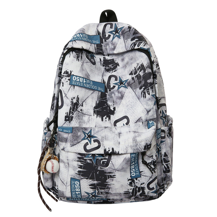 Graphic Print Multi-Compartment Backpack