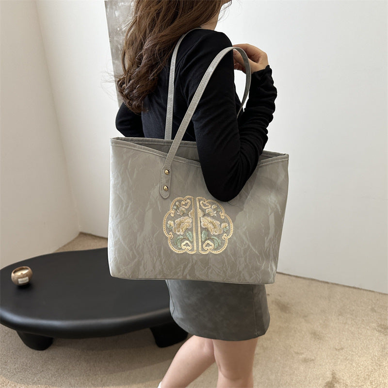 Elegant Embroidered Tote Bag