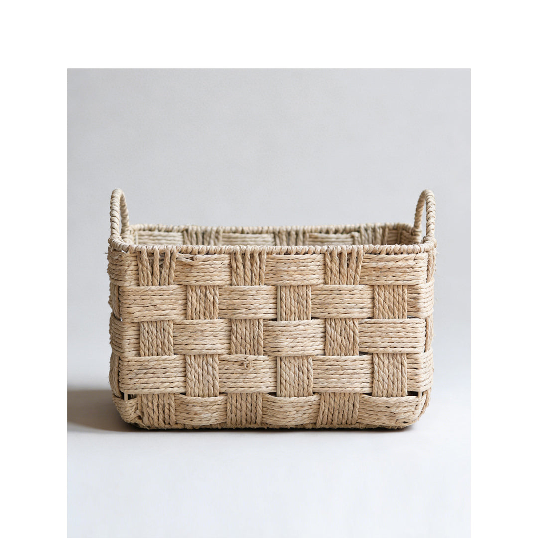Handcrafted storage basket made of seagrass Kalsten