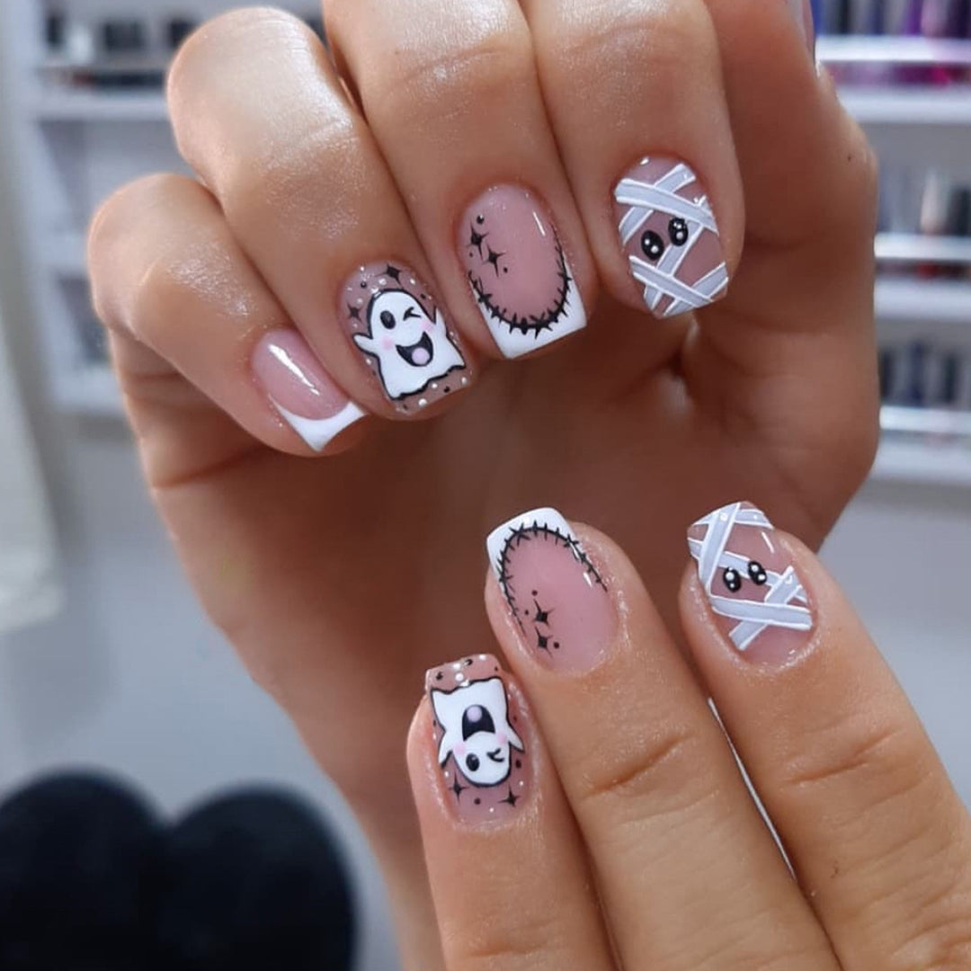 Halloween-Themed Character Nail Art Extensions Kalsten