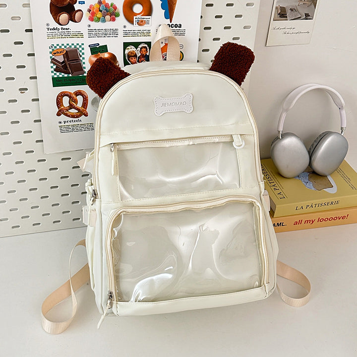 Funky Cat-Ear Design Reflective Backpack