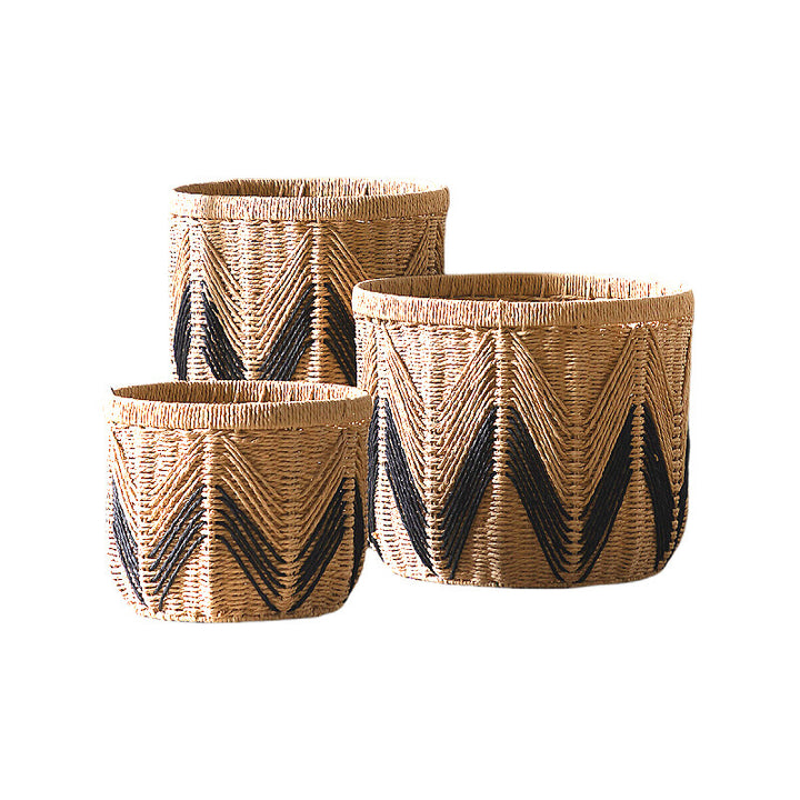 Handcrafted Natural Fiber Storage Basket Kalsten