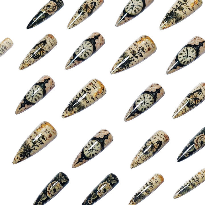 Creative Art Nails with Vintage Inspired Design Kalsten