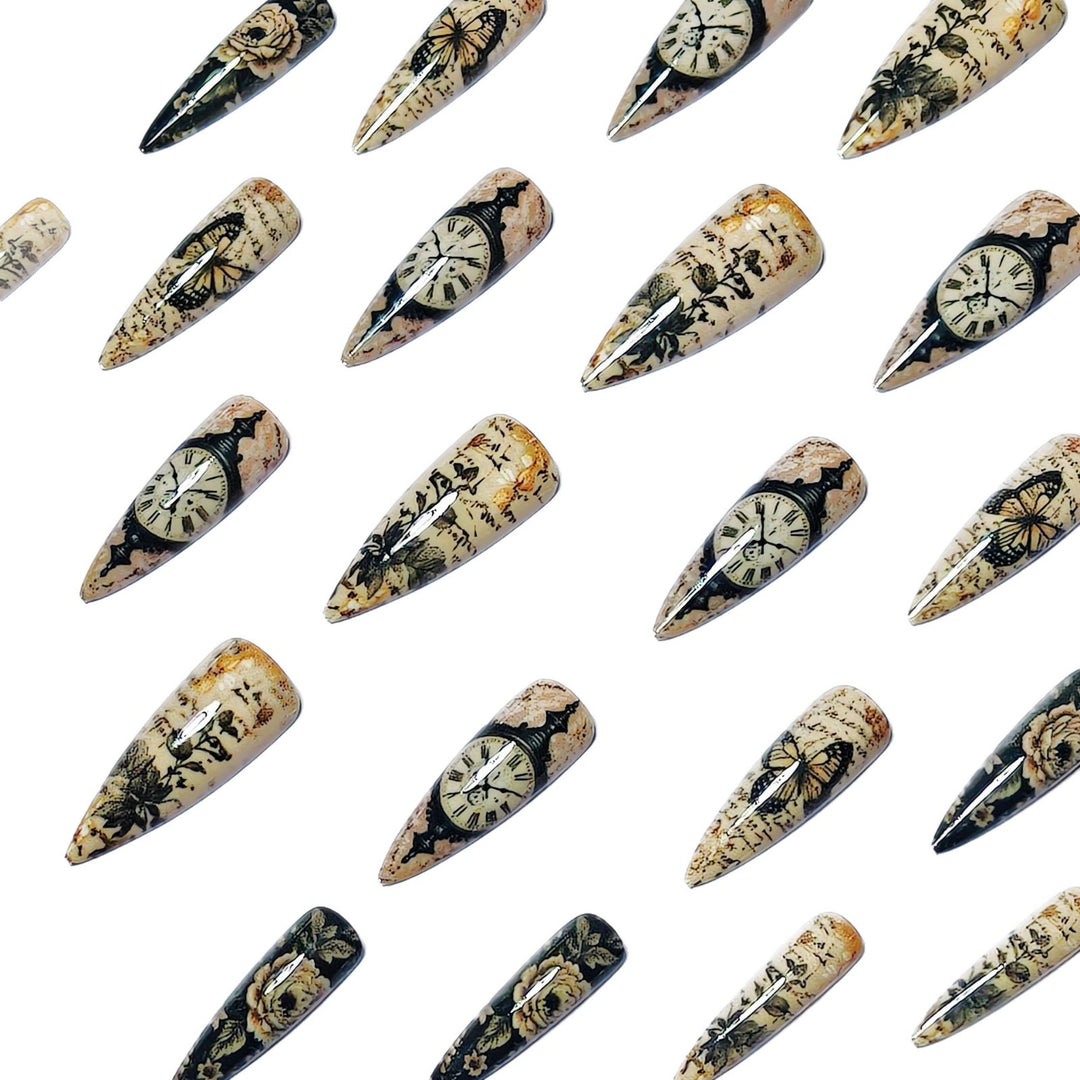 Artistic Vintage Floral Nail Art Kalsten
