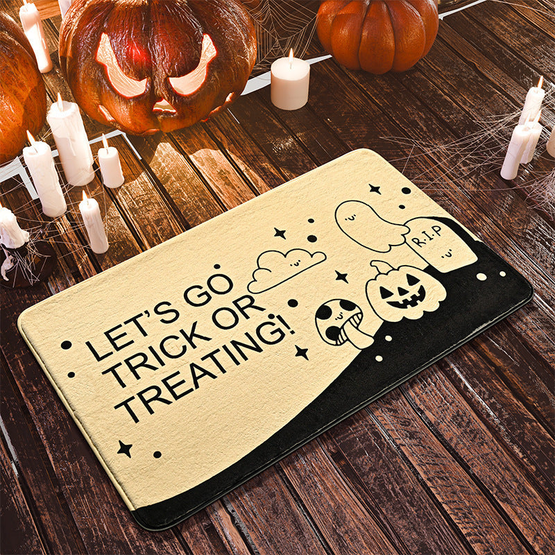 Halloween-Themed Artistic Floor Mat