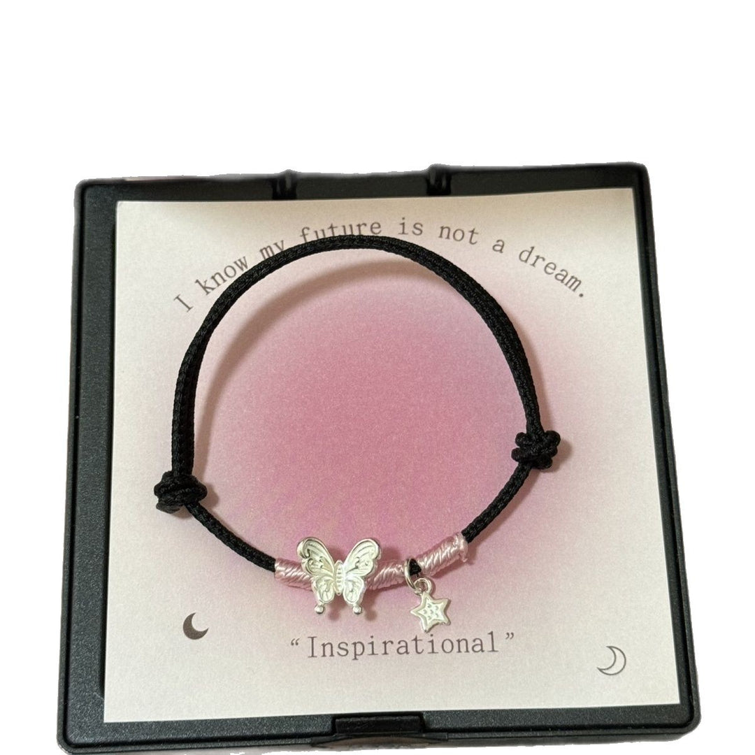 Butterfly Charm Knotted Bracelet Kalsten