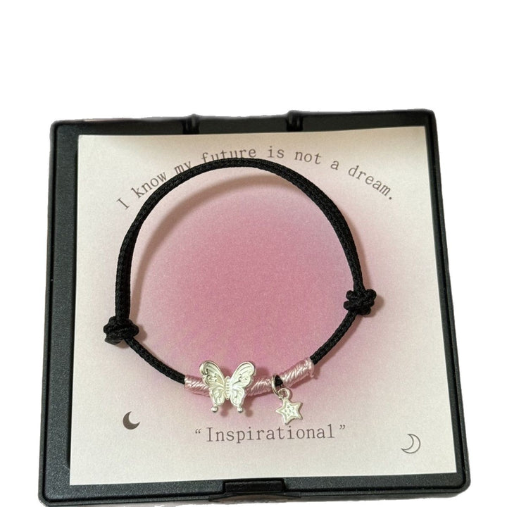 Butterfly Charm Knotted Bracelet Kalsten