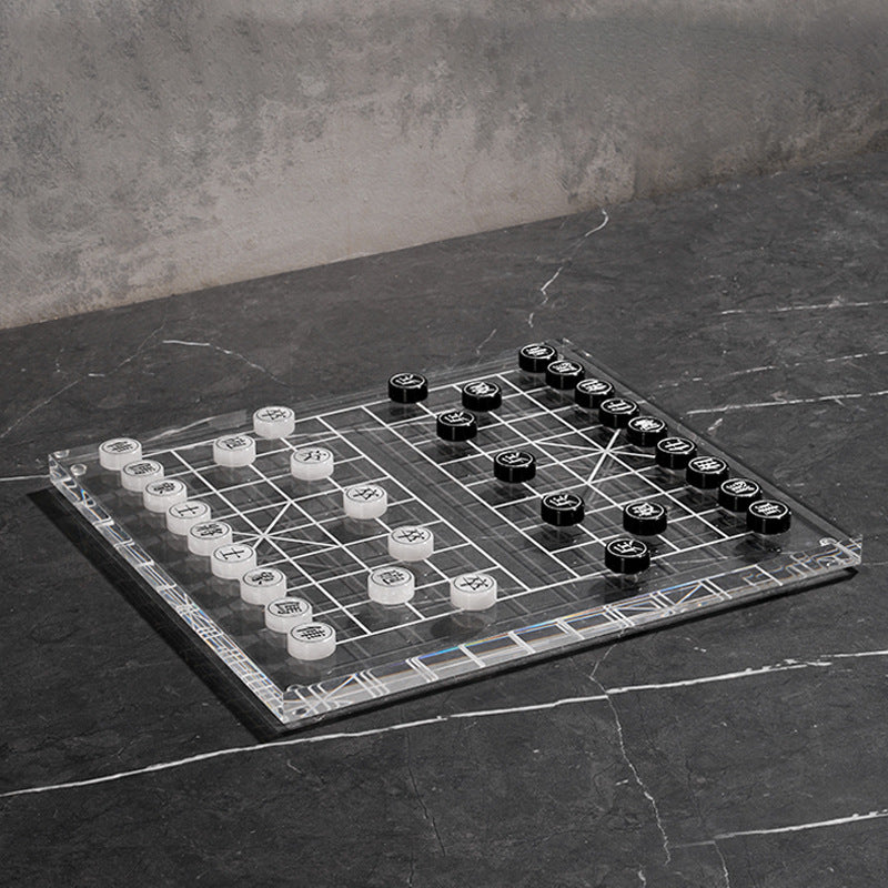 Modern Transparent Board Game Set
