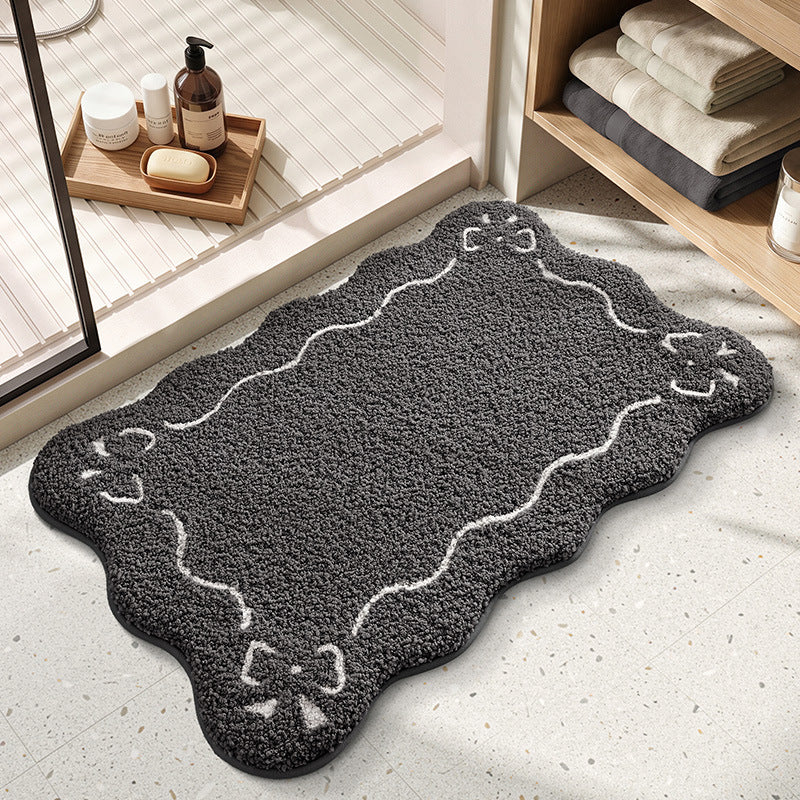 Decorative Scalloped Bath Mat Kalsten