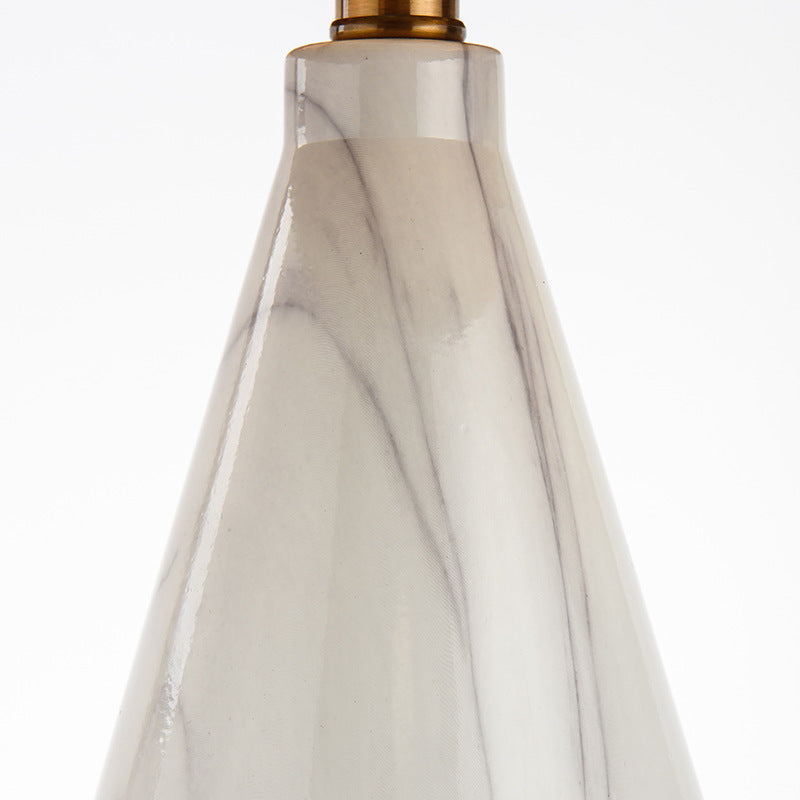 Elegant Marble Base Table Lamp with Gold Accents