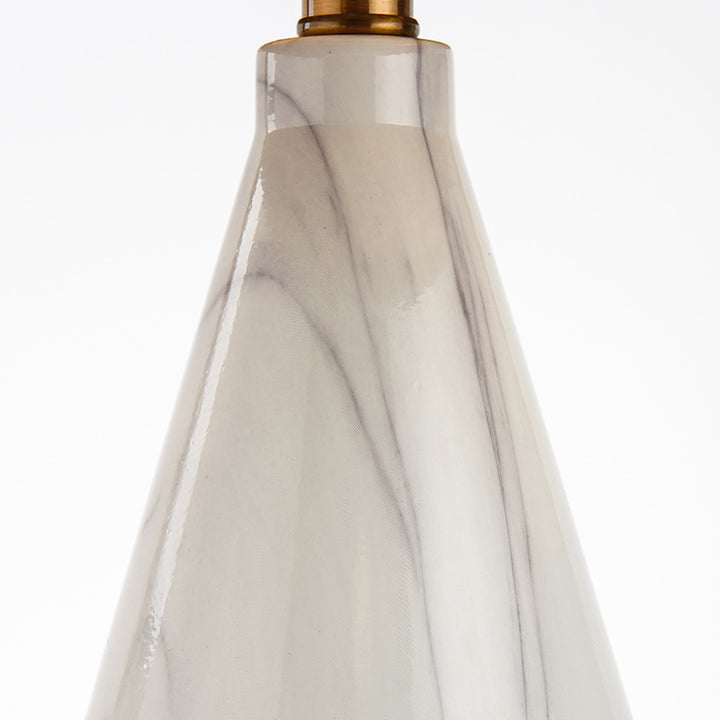 Elegant Marble Base Table Lamp with Gold Accents