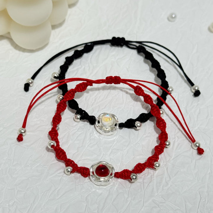 Adjustable Knot Bracelet with Gemstone Kalsten